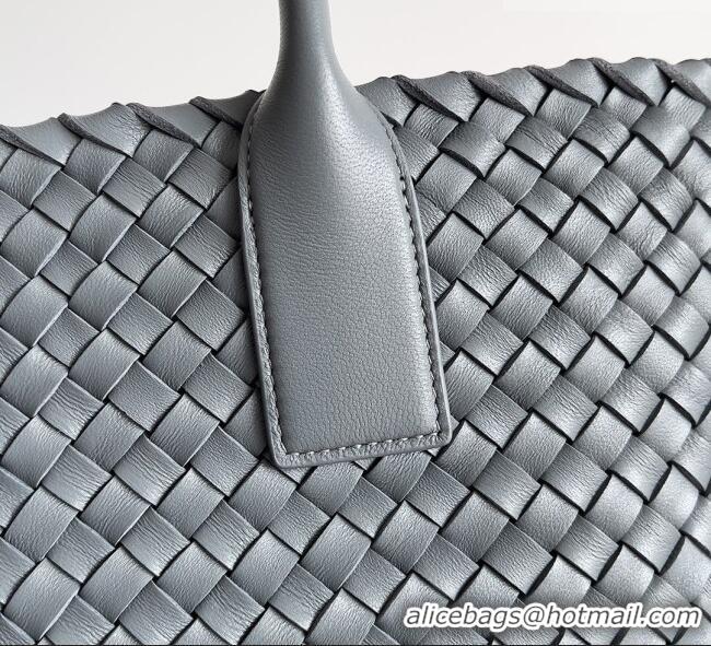 Good Taste Bottega Veneta Medium Cabat Tote Bag 32cm in Intrecciato Leather BV040205 Agate Grey 2026