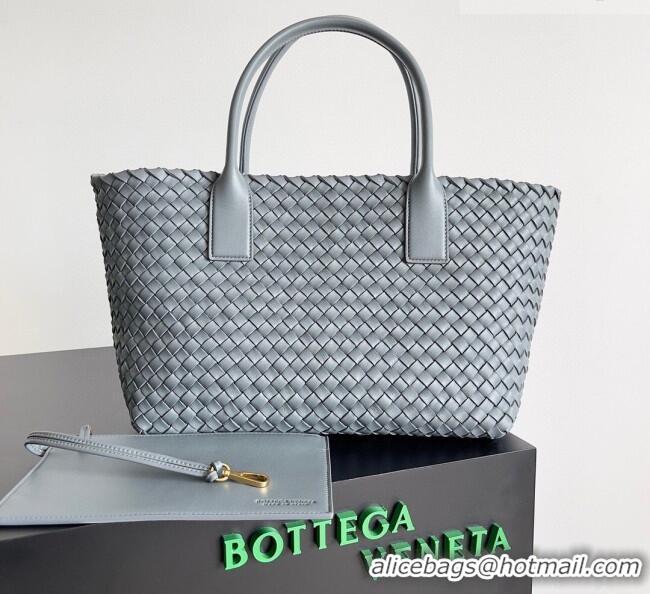 Good Taste Bottega Veneta Medium Cabat Tote Bag 32cm in Intrecciato Leather BV040205 Agate Grey 2026