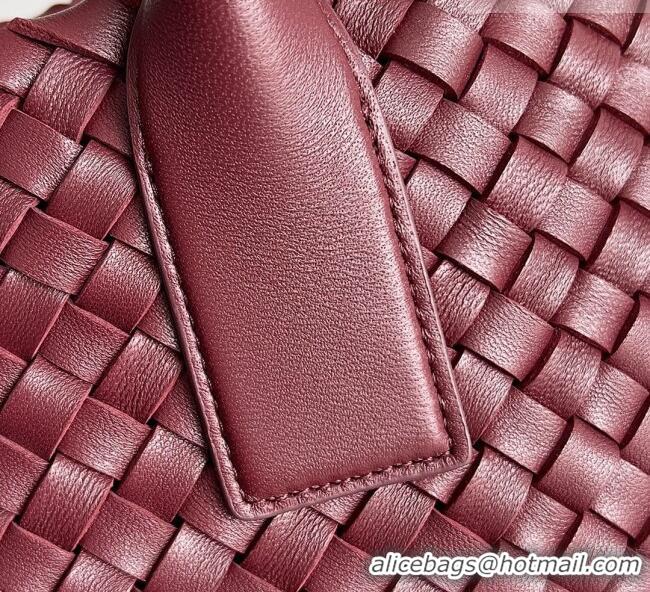 Best Quality Bottega Veneta Medium Cabat Tote Bag 32cm in Intrecciato Leather BV040205 Burgundy 2026
