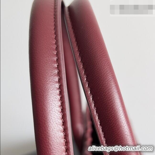 Best Quality Bottega Veneta Medium Cabat Tote Bag 32cm in Intrecciato Leather BV040205 Burgundy 2026