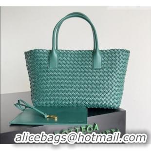 Cheap Bottega Veneta Medium Cabat Tote Bag 32cm in Intrecciato Leather BV040205 Emerald Green 2026
