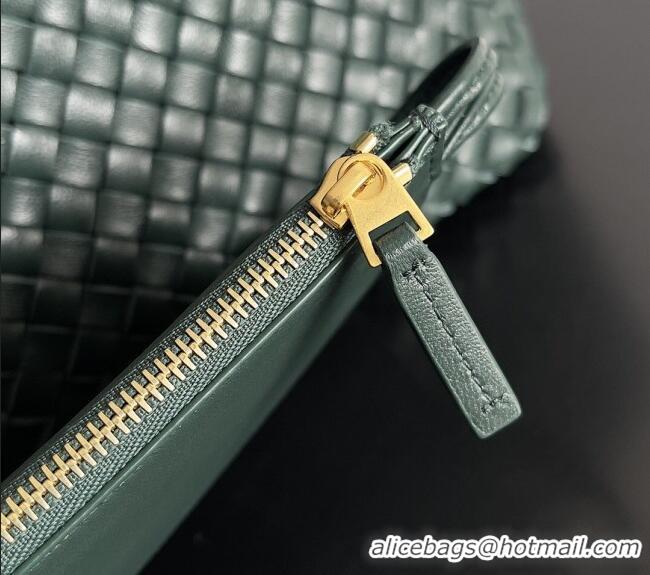 Sophisticated Bottega Veneta Medium Cabat Tote Bag 32cm in Intrecciato Leather BV040205 Dark Green 2026