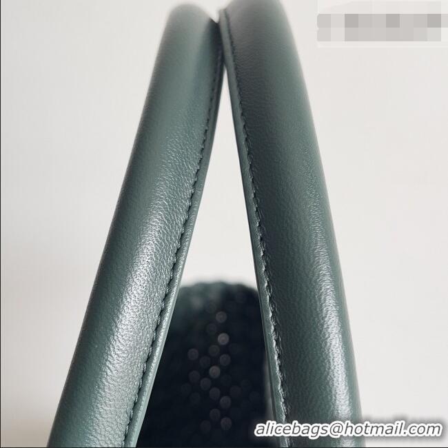 Sophisticated Bottega Veneta Medium Cabat Tote Bag 32cm in Intrecciato Leather BV040205 Dark Green 2026