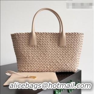 Top Design Bottega Veneta Medium Cabat Tote Bag 32cm in Intrecciato Leather BV040205 Nude Pink 2026