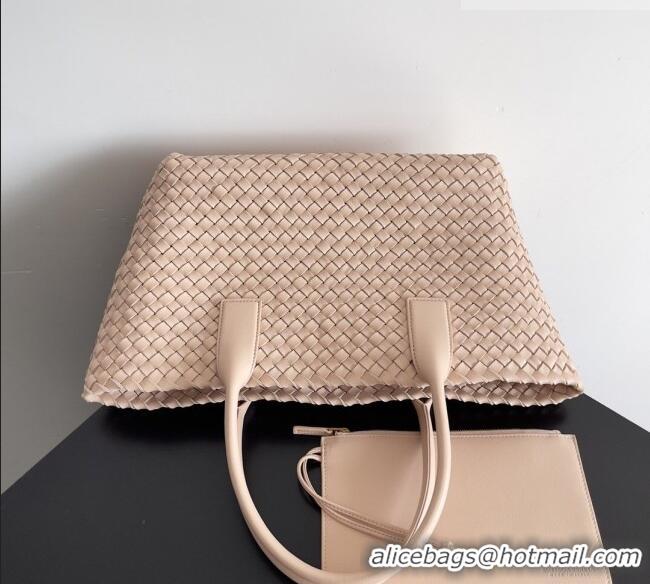 Top Design Bottega Veneta Medium Cabat Tote Bag 32cm in Intrecciato Leather BV040205 Nude Pink 2026