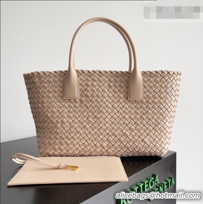 Top Design Bottega Veneta Medium Cabat Tote Bag 32cm in Intrecciato Leather BV040205 Nude Pink 2026