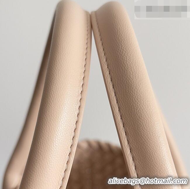 Top Design Bottega Veneta Medium Cabat Tote Bag 32cm in Intrecciato Leather BV040205 Nude Pink 2026