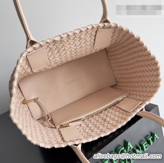 Top Design Bottega Veneta Medium Cabat Tote Bag 32cm in Intrecciato Leather BV040205 Nude Pink 2026