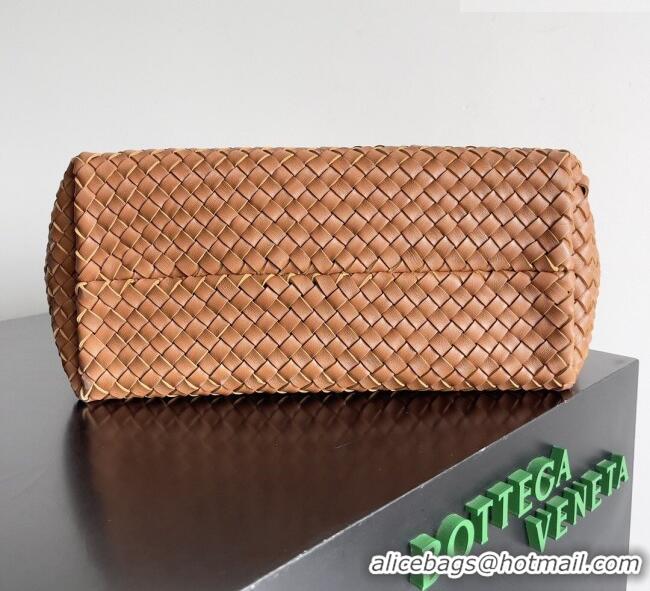 Luxury Cheap Bottega Veneta Medium Cabat Tote Bag 32cm in Intrecciato Leather BV040205 Gold Brown 2026