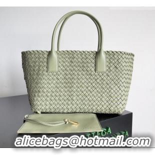 Grade Quality Bottega Veneta Medium Cabat Tote Bag 32cm in Intrecciato Leather BV040205 Travertine Green 2026