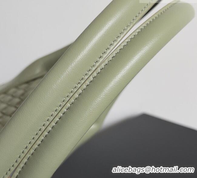 Grade Quality Bottega Veneta Medium Cabat Tote Bag 32cm in Intrecciato Leather BV040205 Travertine Green 2026