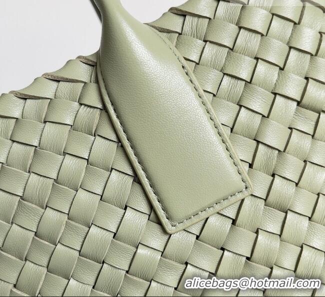 Grade Quality Bottega Veneta Medium Cabat Tote Bag 32cm in Intrecciato Leather BV040205 Travertine Green 2026