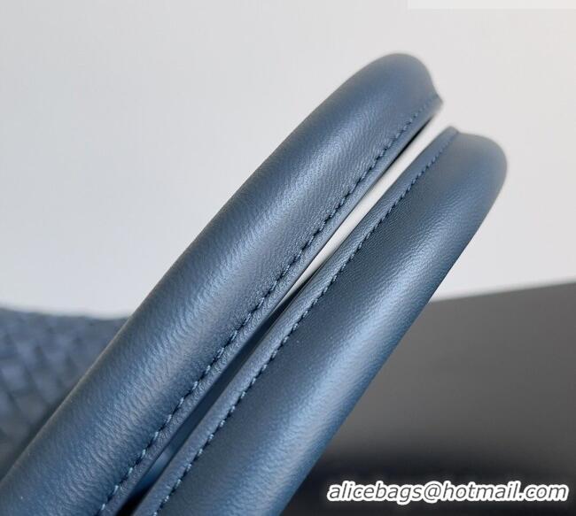 Famous Brand Bottega Veneta Medium Cabat Tote Bag 32cm in Intrecciato Leather BV040205 Dark Blue 2026