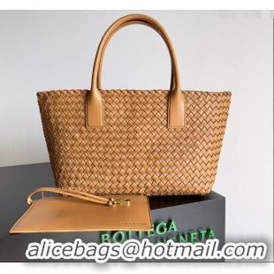 Good Taste Bottega Veneta Medium Cabat Tote Bag 32cm in Intrecciato Leather BV040205 Light Brown 2026