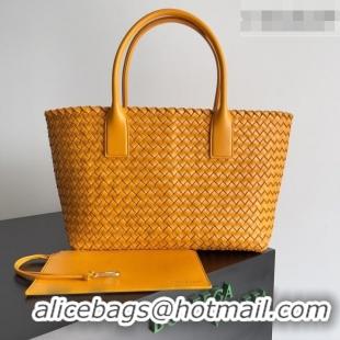 Luxury Cheap Bottega Veneta Medium Cabat Tote Bag 32cm in Intrecciato Leather BV040205 Orange 2026