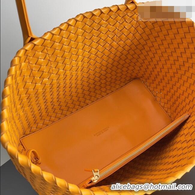 Luxury Cheap Bottega Veneta Medium Cabat Tote Bag 32cm in Intrecciato Leather BV040205 Orange 2026