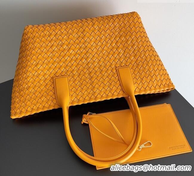 Luxury Cheap Bottega Veneta Medium Cabat Tote Bag 32cm in Intrecciato Leather BV040205 Orange 2026