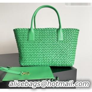 New Cheap Bottega Veneta Medium Cabat Tote Bag 32cm in Intrecciato Leather BV040205 Green 2026