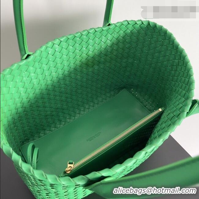 New Cheap Bottega Veneta Medium Cabat Tote Bag 32cm in Intrecciato Leather BV040205 Green 2026