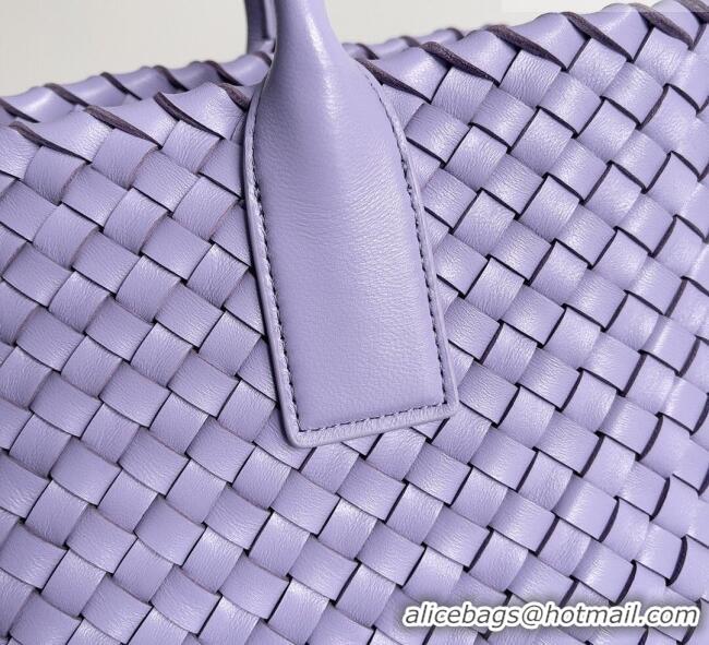 Luxury Cheap Bottega Veneta Medium Cabat Tote Bag 32cm in Intrecciato Leather BV040205 Purple 2026