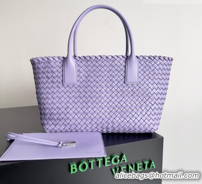 Luxury Cheap Bottega Veneta Medium Cabat Tote Bag 32cm in Intrecciato Leather BV040205 Purple 2026