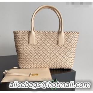 Top Quality Bottega Veneta Medium Cabat Tote Bag 32cm in Intrecciato Leather BV040205 Nude 2026