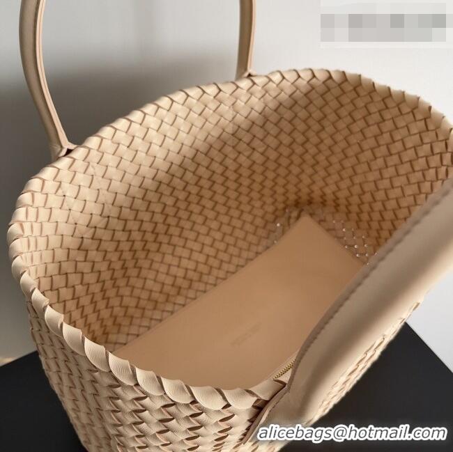 Top Quality Bottega Veneta Medium Cabat Tote Bag 32cm in Intrecciato Leather BV040205 Nude 2026