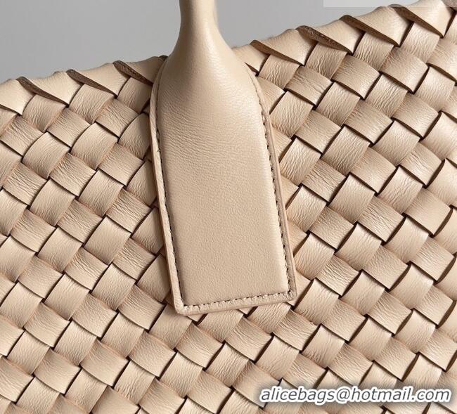 Top Quality Bottega Veneta Medium Cabat Tote Bag 32cm in Intrecciato Leather BV040205 Nude 2026