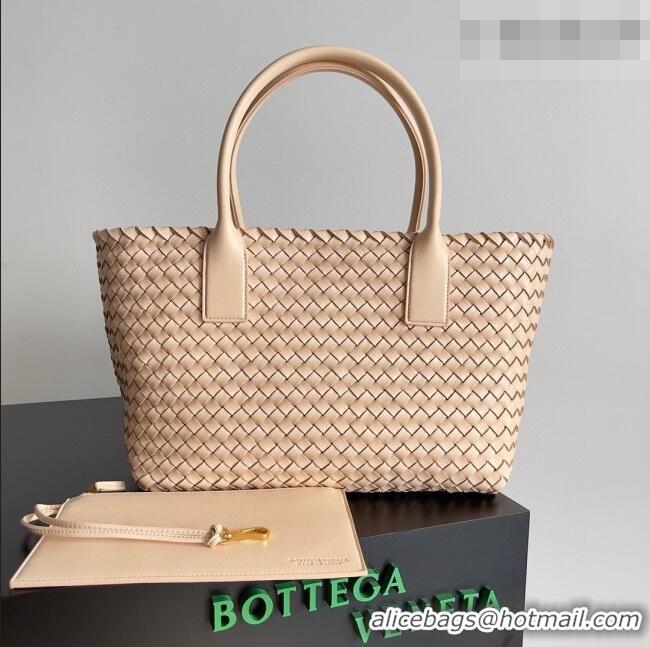 Top Quality Bottega Veneta Medium Cabat Tote Bag 32cm in Intrecciato Leather BV040205 Nude 2026