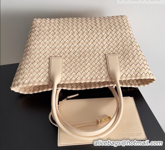Top Quality Bottega Veneta Medium Cabat Tote Bag 32cm in Intrecciato Leather BV040205 Nude 2026