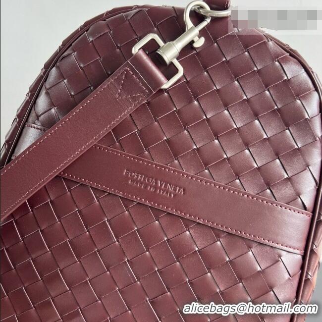 Stylish Discount Bottega Veneta Cabin Duffle Travel Bag in Intrecciato Leather 795287 Brown 2026