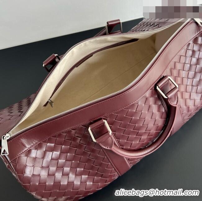 Stylish Discount Bottega Veneta Cabin Duffle Travel Bag in Intrecciato Leather 795287 Brown 2026