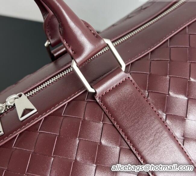 Stylish Discount Bottega Veneta Cabin Duffle Travel Bag in Intrecciato Leather 795287 Brown 2026