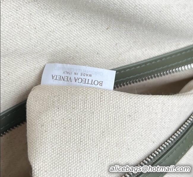 Top Grade Bottega Veneta Cabin Duffle Travel Bag in Intrecciato Leather 795287 Green 2026