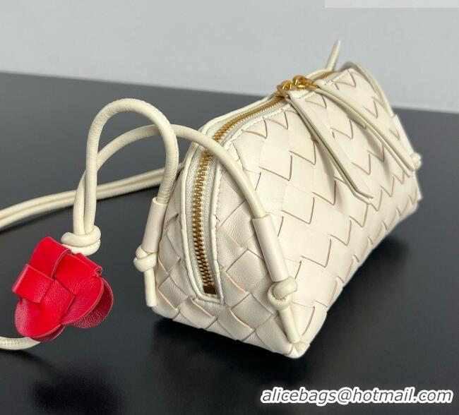 Good Looking Bottega Veneta Heart Intrecciato Leather Concert Pouch Mini Bag 794258 White 2026