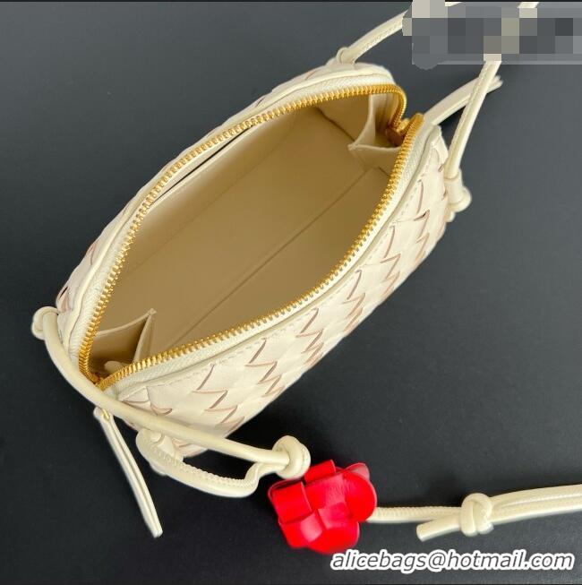 Good Looking Bottega Veneta Heart Intrecciato Leather Concert Pouch Mini Bag 794258 White 2026