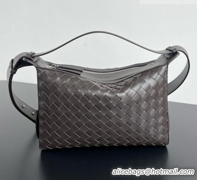Free Shipping Bottega Veneta Tribeca Bag in Intrecciato Leather 836016 Chocolate Brown 2026
