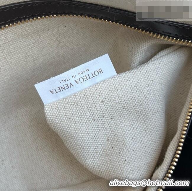 Discount Bottega Veneta Mens Large Loop Camera Bag in Intrecciato Leather 796619 Chocolate Brown 2026