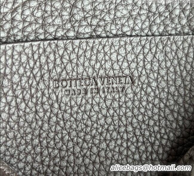 Best Quality Bottega Veneta Mens Diago Belt Bag in Intrecciato Grained Leather 805773 Chocolate Brown 2026