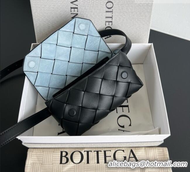 Original Cheap Bottega Veneta Mens Diago Belt Bag in Intrecciato Leather 805773 Black 2026