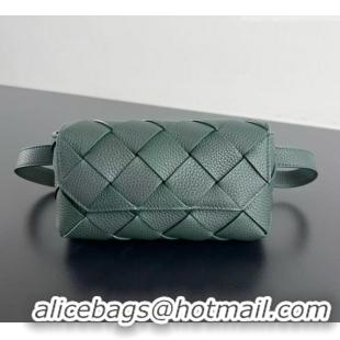 Most Popular Bottega Veneta Men's Diago Belt Bag in Intrecciato Grained Leather 805773 Green 2026