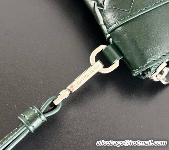 Well Crafted Bottega Veneta Mens Intrecciato Prism Pouch in Intrecciato Leather 795712 Green 2026