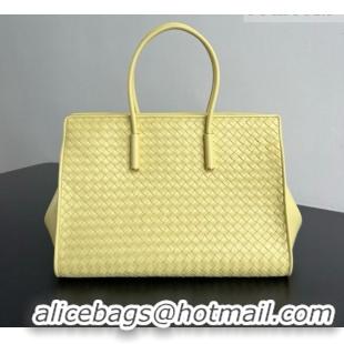 Luxury Cheap Bottega Veneta Barbara Tote Bag in Intrecciato Leather 868327 Yellow 2026