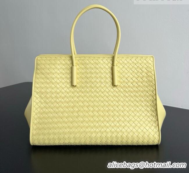 Luxury Cheap Bottega Veneta Barbara Tote Bag in Intrecciato Leather 868327 Yellow 2026