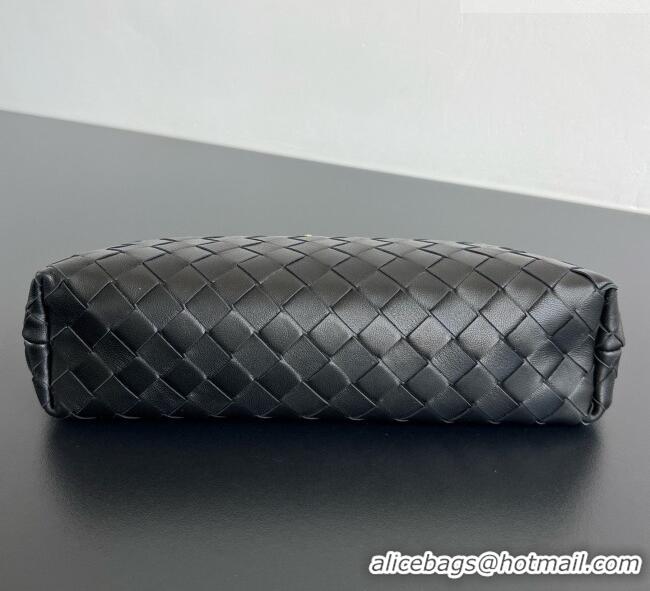 Grade Design Bottega Veneta Andiamo Boat Pouch in Intrecciato Leather 876344 Black 2026