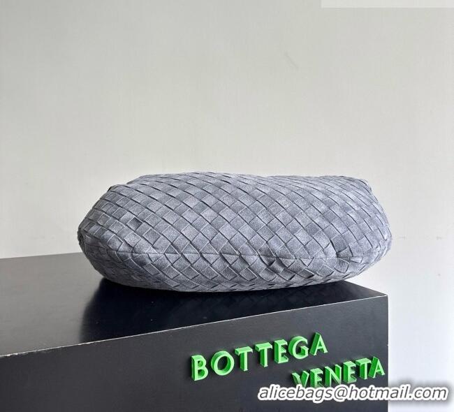 Promotional Bottega Veneta Small Jodie Hobo Bag in Intrecciato Suede Leather 600261 Grey 2026