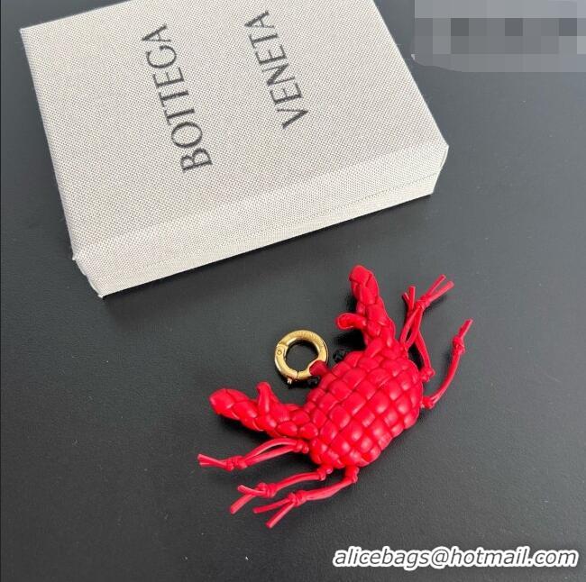 New Design Bottega Veneta Crab Charm with Hook 876856 Red 2026