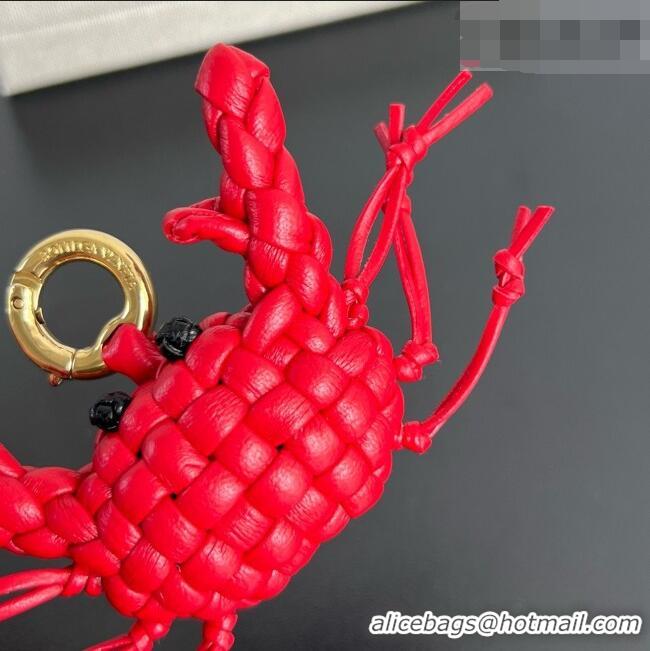 New Design Bottega Veneta Crab Charm with Hook 876856 Red 2026