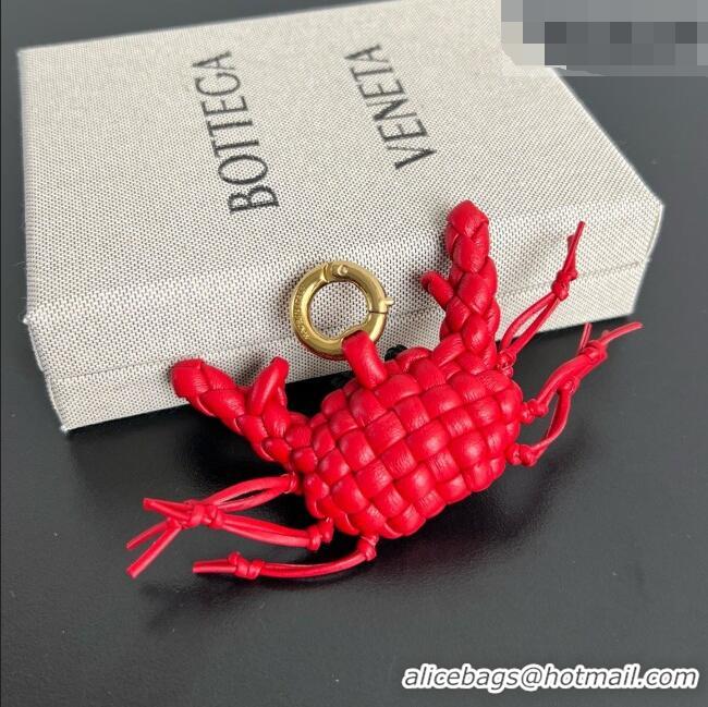 New Design Bottega Veneta Crab Charm with Hook 876856 Red 2026