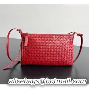 Big Discount Bottega Veneta Intrecciato Piccolo Medium Pouch 876625 Red 2026